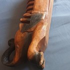 Hand Carved Brown Wooden Elephant Xylophone