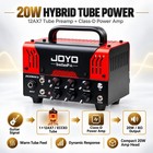 Joyo Jackman Ii 20w Hybrid Tube Guitar Amp Head Bluetooth 2 Channel Footswitch
