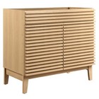Modway Render 36  Bathroom Vanity Cabinet In Oak - Sink Basin Not Included