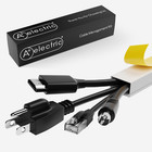 Cable Management Wall Cord Hider 315  W 32 Pcs Conn  Cable Raceway For 3-4 Cable