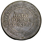 Nova Scotia 1813 General Accomodation Half Penny Token scarce  m162
