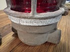 Two Vintage Crouse-hinds Ruby Red Vn-55 Explosion-proof Industrial Cage Lights