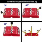 Multi - Angle Drill Guide Jig - 30   45   90   Drilling  V - Groove For Corners   C