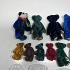Lot Of 12 Vintage Little Gem Miniature Teddy Bears Chu-ming Wu 1995 Wire Chairs