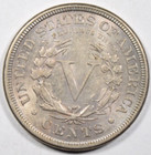 1892 Liberty Nickel   Sharp Au bu About Uncirculated 