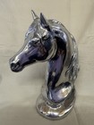 Hand Sculpted Pewter Horse Head Bust