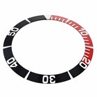 Bezel Insert For Seiko 5 Sea Urchin Snz15k1  Snzf17 Watch Auto Diver Black red