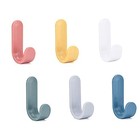 Ducige Adhesive Hooks Utility Wall Hooks Key Hooks For Wall 6 Multicolor