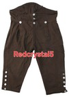 Mens 18th Century Brown Wool Breeches Colonial Regency Pants Revolutionary War