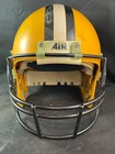 Vtg Schutt Bike Game Used Worn Pro Air Football Helmet Large Gb Gold Lsu  Ec