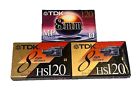  2  Tdk Hs120 8mm   1  Tdk Mp120 Premium 8mm Video Cassette Camcorder Tapes