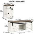 Furnihold Ct009-br Set 2 Coffee Table Set Of 2  Brown  Lift Top W  Charging