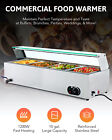 4-pan Commercial Electric Food Warmer Buffet Bain Marie Countertop Steam Table
