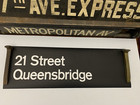 Ny Nyc Subway Large Roll Sign 21 Street Queensbridge Long Island City Queens Ind