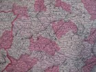 Hand Colored Map Johnson s Atlas Spain Portugal Lisbon Barcelona Gibraltar 1863