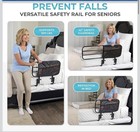 Stander Ez Adjust Bed Rail Adjustable Senior Safety Assist Rail Black Astm Std