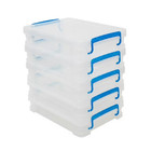 Super Stacker  Document Boxes  Clear  5 Pack