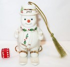 Lenox 2017 Happy Holly Days Fresh Powder Annual Snowman Christmas Ornament Dated