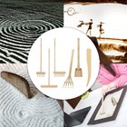 Pilarmuture 6pcs Mini Zen Garden Rake Tool diy Sand Free Size  Beige