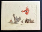 Herb Fichter Signed Le Etching Ww2 P-51 Escorting B-17 Home   Orig Etched Plate