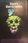 Milton Glaser - Don t Eat Grapes  Original 1969 Offset Lithograph Nm