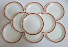 Corelle Corning 6 5  Bread Plates Cinnamon Chestnut 9-piece Set 7 Unused