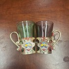 Vintage Hawaii Souvenir Shot Glasses With Plate Made In Japan Nwd