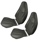 2pcs Driver Passenger Seat Covers For Savana Express 1500 2500 2003 2014 Gray
