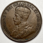1919 Canadian Large Cent Edward Vii Copper Coin Nice Details