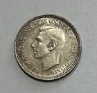 Australia 1943 3 Three Pence Silver Coin Km 37