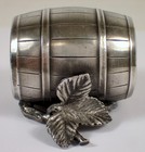 Rare Antique Victorian Silver Plated Barrel Fall Leaf Figural Napkin Holder