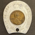 Gamler s Diamonds Buffalo  Ny Alum Encased Wheat Penny Good Luck Token 41mm H 