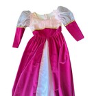 Handmade Princess Gown Fuchsia Pink Medieval Renaissance Velvet Costume Dress