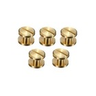 Diy Flat Belt Screw Leather Craft Chicago Nail Brass Solid Rivets Stud Head 10mm