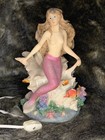 Mermaid Lighted Figurine W decorative Marine Life And Vibrant Coral- Montefiori