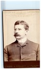Antique 1800s Cabinet Card Photo Dapper Dude With Spectacles Bogardus Ny