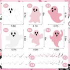 30 Pcs Halloween Ghost Hanging Swirl Decoration Halloween Pink Ghost Ceiling Han
