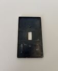 Vintage Mcm Ornate Asian Greek Key Metal Wall Switch Plate G4