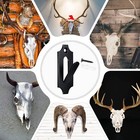 European Mount Skull Hanger Metal European Skull Wall Mount Hunting Deer Skull M