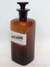 Antique Pepto-bismol Glass Label Medicine Display Bottle Apothecary Drug Store