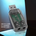 Usb To 3 5mm Mic Headphone Jack Stereo Headset 3d Sound Card Audio Adapter5060