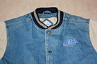 Vintage 90 s Sega Sports  Denim Varsity Jacket Genesis Size Med Rare 