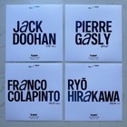 4x Bwt Alpine F1 2025 Driver Card Pierre Gasly Colapinto Jack Doohan Paul Aron