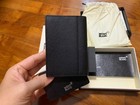 Montblanc Meisterst  ck 4cc Men s Black Leather Card Case Wallet Nib