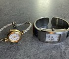 Beautiful Pair Of Vintage Womens Bracelet Watches Both Run Great Bin T