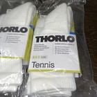 3 New Thorlo Tx-11 Maximum Cushion Unisex Crew Socks White Medium M Tennis