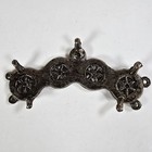 Vintage Metal Lipstick Holder Base 4 Tube Holder For Parts Incomplet Silver Tone