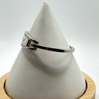 Vintage Alpaca Mexico Abalone Shell Inlay Flower Bangle Brace Hinged 70s