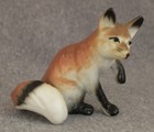 Vintage Miniature Red Foxes Mixed Lot Of 4 Bone China Ceramic Porcelain Cute