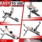 Ab Machine 5-in-1 Adjustable Ab Workout Bench Core Abdomen Trainer